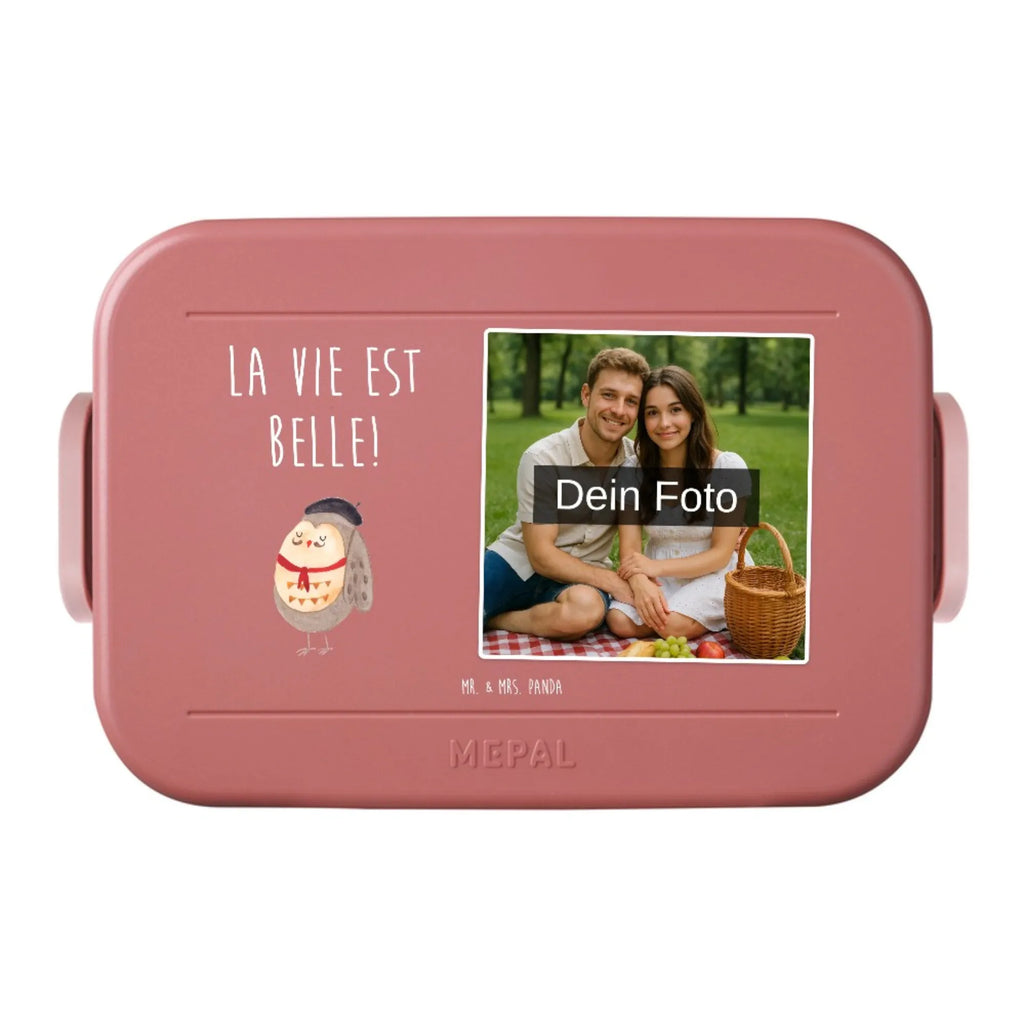 MEPAL Foto Bentobox Eule Frankreich Foto Bentobox, Foto Lunchbox, Foto Brotdose, Eule, La vie est belle, hibou, Owl, Eule Deko, das Leben ist schön, Eulen, Frankreich, Spruch schön, Spruch Französisch