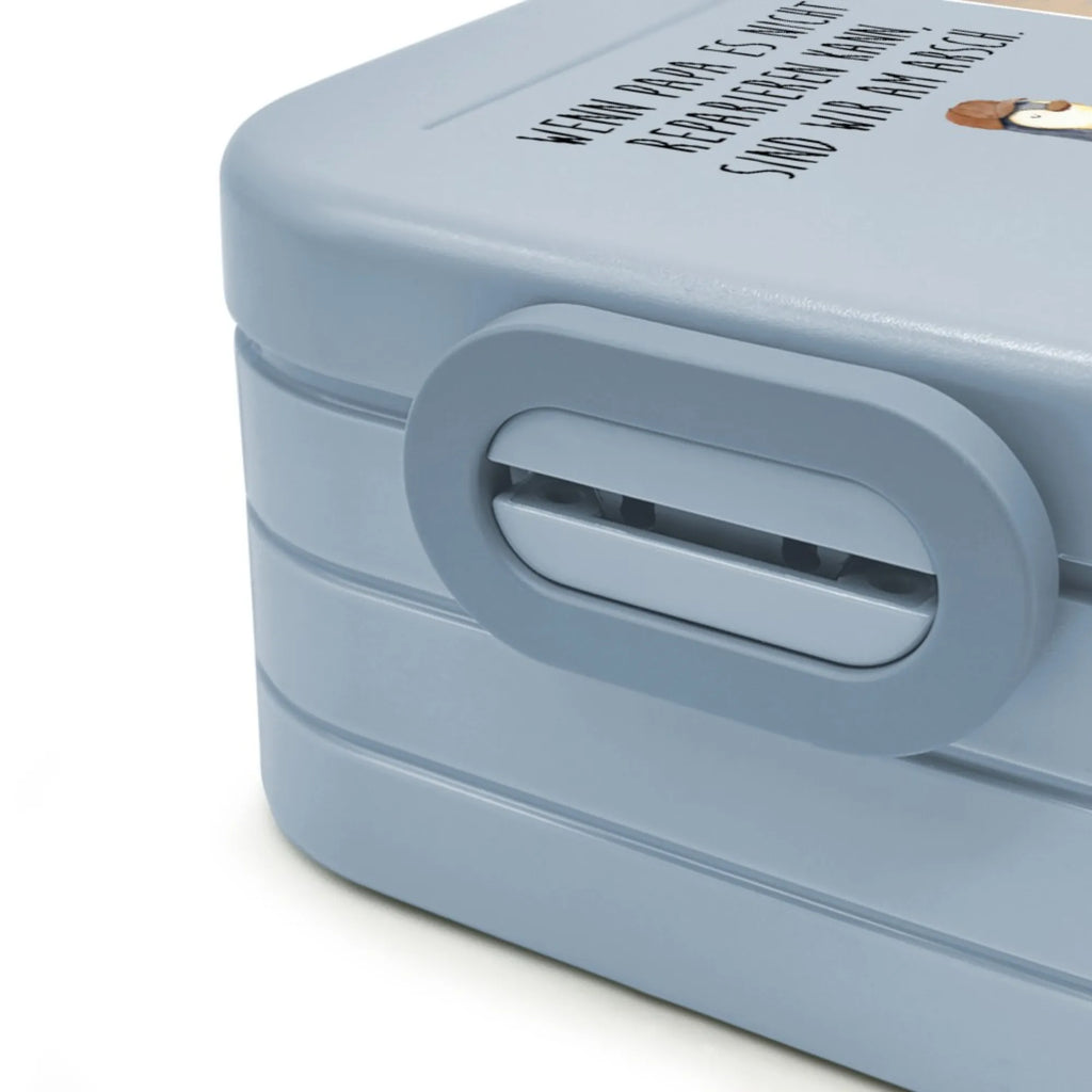 MEPAL Foto Bentobox Wenn Papa es nicht reparieren kann, sind wir am Arsch Foto Brotdose, Foto Lunchbox, Foto Bentobox, Familie, Vatertag, Muttertag, Bruder, Schwester, Mama, Papa, Oma, Opa, Vater, Bester Papa der Welt, Geschenk Papa