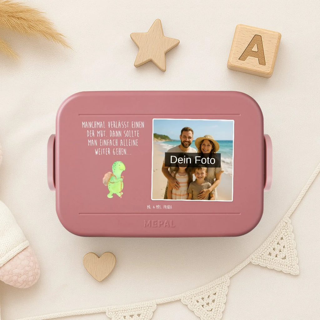 MEPAL Foto Bentobox Schildkröte Wanderer Foto Brotdose, Foto Lunchbox, Foto Bentobox, Schildkröte, Schildkröten, Motivationsspruch, Motivationssprüche, Neuanfang, Motivation