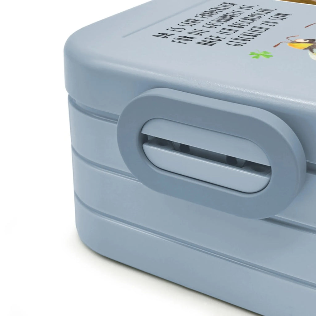 MEPAL Foto Bentobox Hummeln Kleeblatt Foto Bentobox, Foto Brotdose, Foto Lunchbox, Tiermotive, Gute Laune, lustige Sprüche, Tiere, glücklich werden, Spruch positiv, Spruch fröhlich, Hummel, Biene, Spruch schön, glücklich sein, Biene Deko