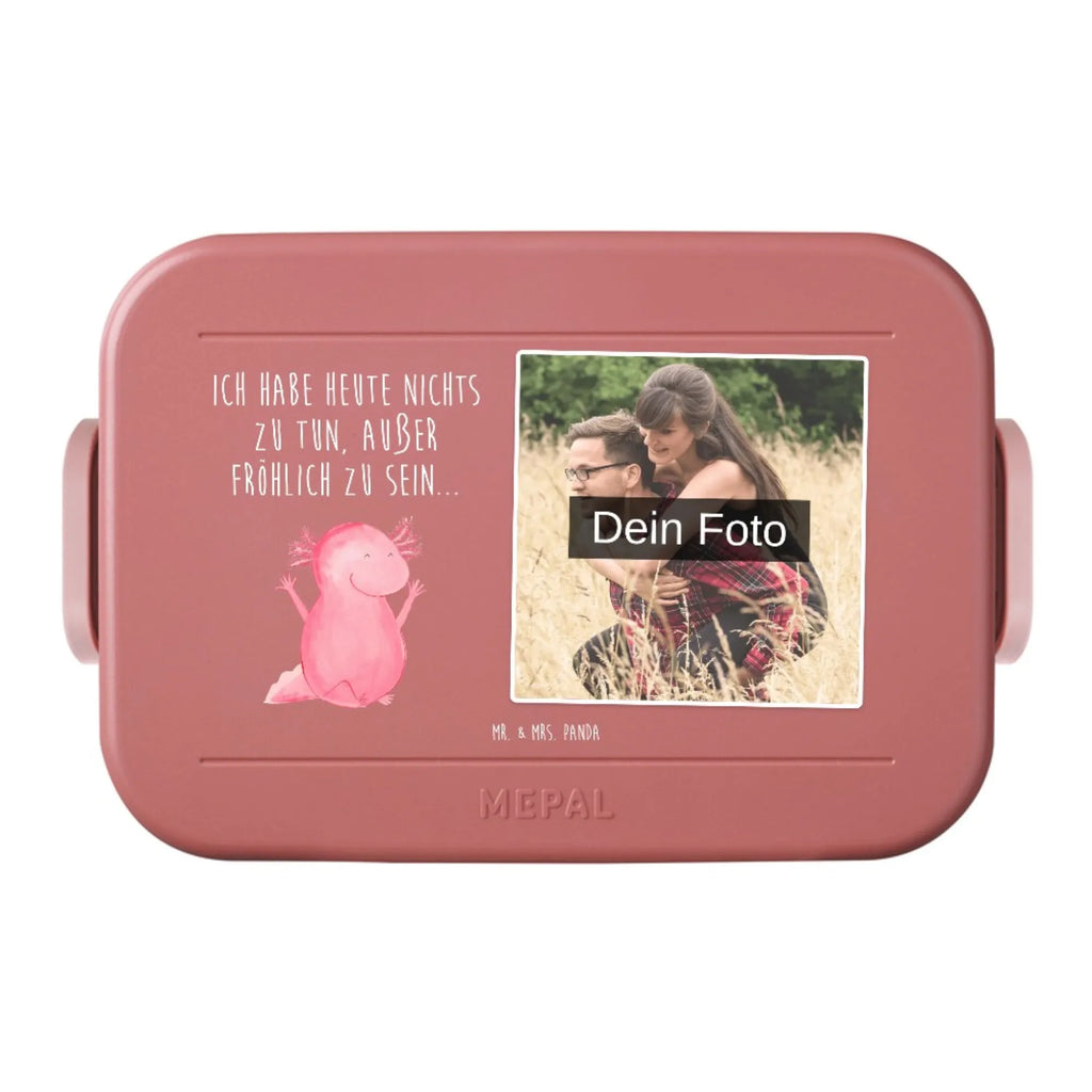 MEPAL Foto Bentobox Axolotl Hurra Foto Lunchbox, Foto Bentobox, Foto Brotdose, Axolotl, Molch, Motivation, Freude, fröhlich, Spaß, Axolot, Lurche, Schwanzlurch, Lurch, Zufriedenheit