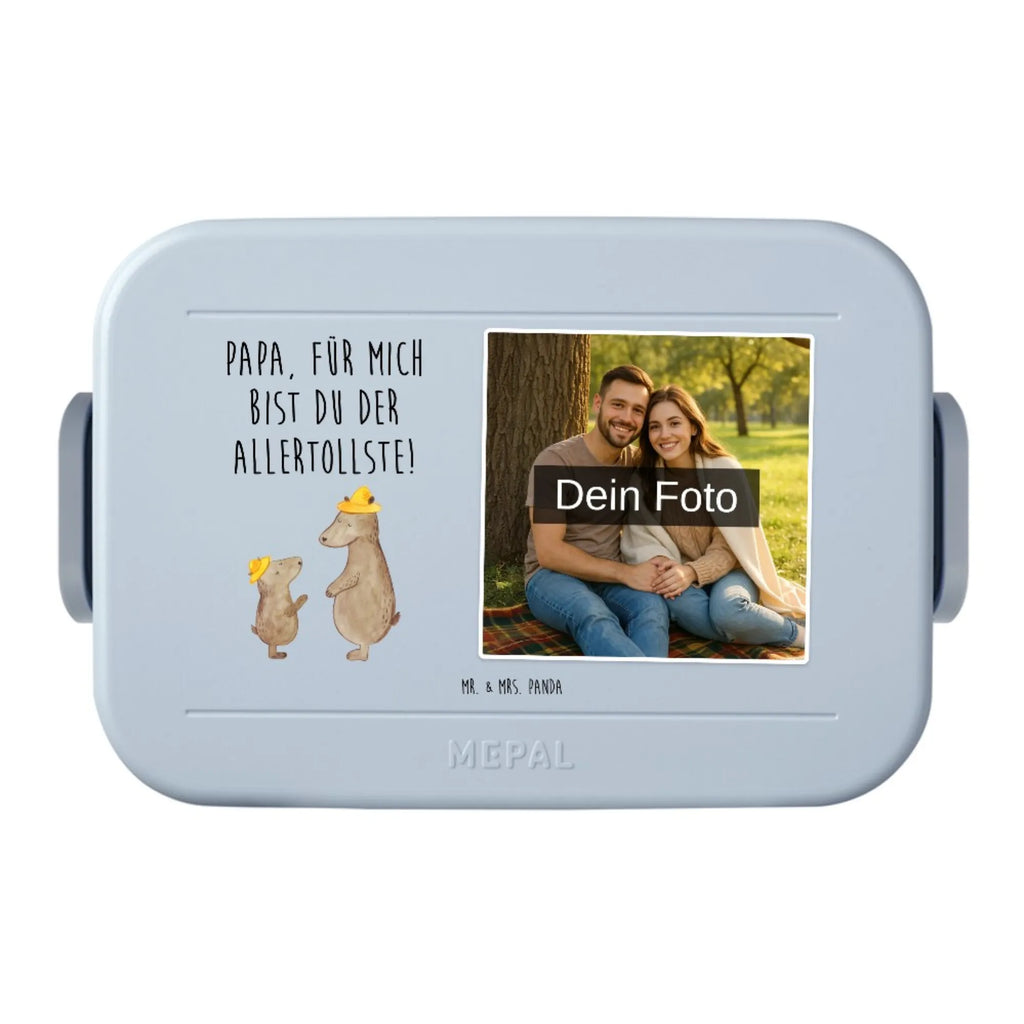 MEPAL Foto Bentobox Bären mit Hut Foto Lunchbox, Foto Brotdose, Foto Bentobox, Familie, Vatertag, Muttertag, Bruder, Schwester, Mama, Papa, Oma, Opa, Vater, Bären, Daddy, Kinder, Vorbild, Sohn, Lieblingsmensch, Söhne, Dad, Kind, Vater-Sohn, Family, Paps, Papi, Bär