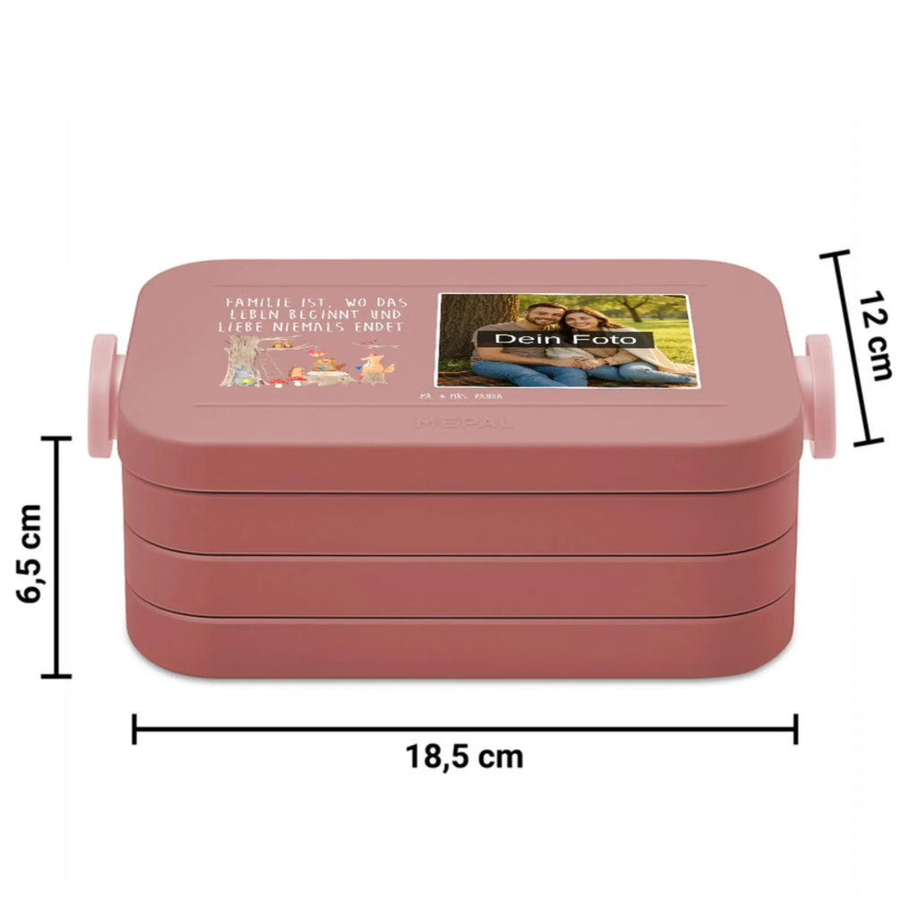 MEPAL Foto Bentobox Waldtiere Picknick Foto Brotdose, Foto Bentobox, Foto Lunchbox, Tiermotive, Gute Laune, lustige Sprüche, Tiere, Wald, Igel, Eichhörnchen, Fuchs, Waldtiere, Maus, Picknick, Hase