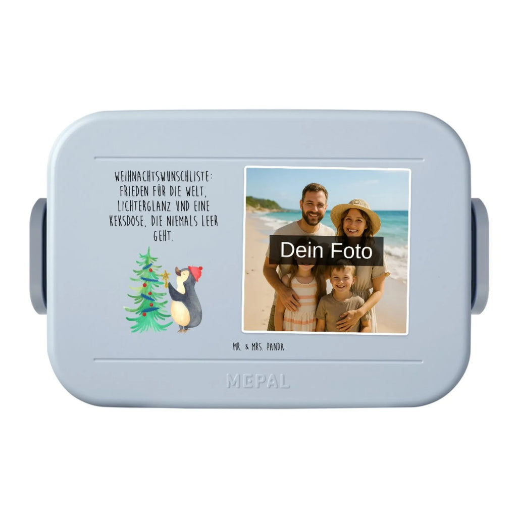 MEPAL Foto Bentobox Pinguin Weihnachtsbaum Foto Bentobox, Foto Brotdose, Foto Lunchbox, Winter, Weihnachten, Weihnachtsdeko, Nikolaus, Advent, Heiligabend, Wintermotiv, Pinguin