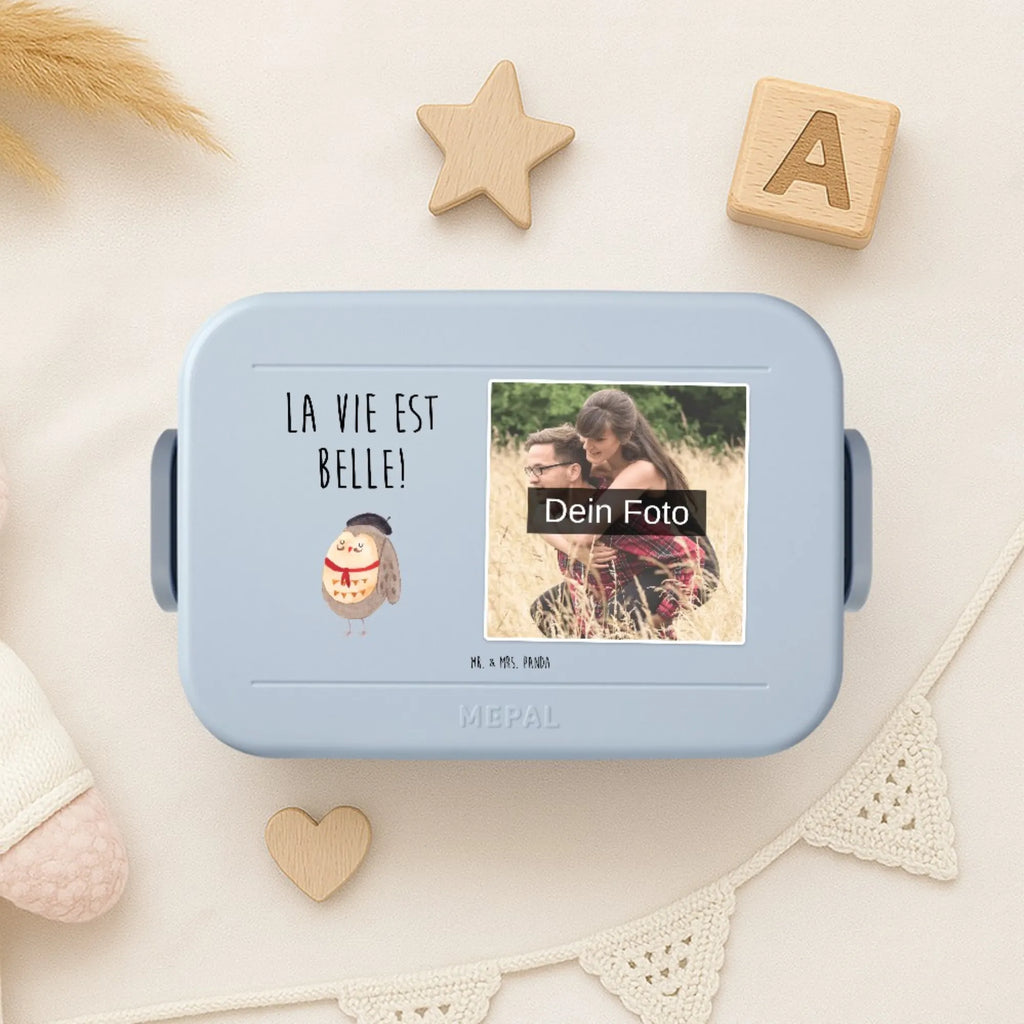 MEPAL Foto Bentobox Eule Frankreich Foto Bentobox, Foto Lunchbox, Foto Brotdose, Eule, La vie est belle, hibou, Owl, Eule Deko, das Leben ist schön, Eulen, Frankreich, Spruch schön, Spruch Französisch