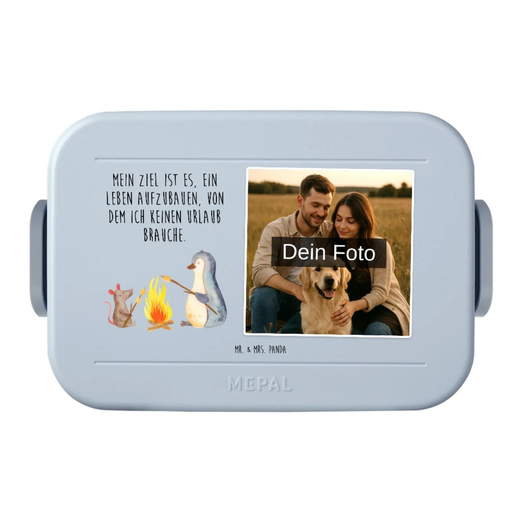 MEPAL Foto Bentobox Pinguin Lagerfeuer Foto Brotdose, Foto Bentobox, Foto Lunchbox, Pinguin, Liebe, Lagerfeuer, Neustart, Arbeit, Feuer, Leben, Marshmallows, Büro, grillen, Pinguine, Lebensmotivation, Lebensspruch, Job, Büroalltag, Maus, Motivation