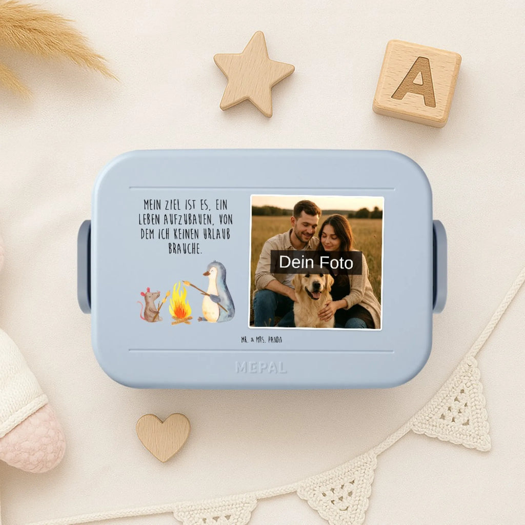 MEPAL Foto Bentobox Pinguin Lagerfeuer Foto Brotdose, Foto Bentobox, Foto Lunchbox, Pinguin, Liebe, Lagerfeuer, Neustart, Arbeit, Feuer, Leben, Marshmallows, Büro, grillen, Pinguine, Lebensmotivation, Lebensspruch, Job, Büroalltag, Maus, Motivation