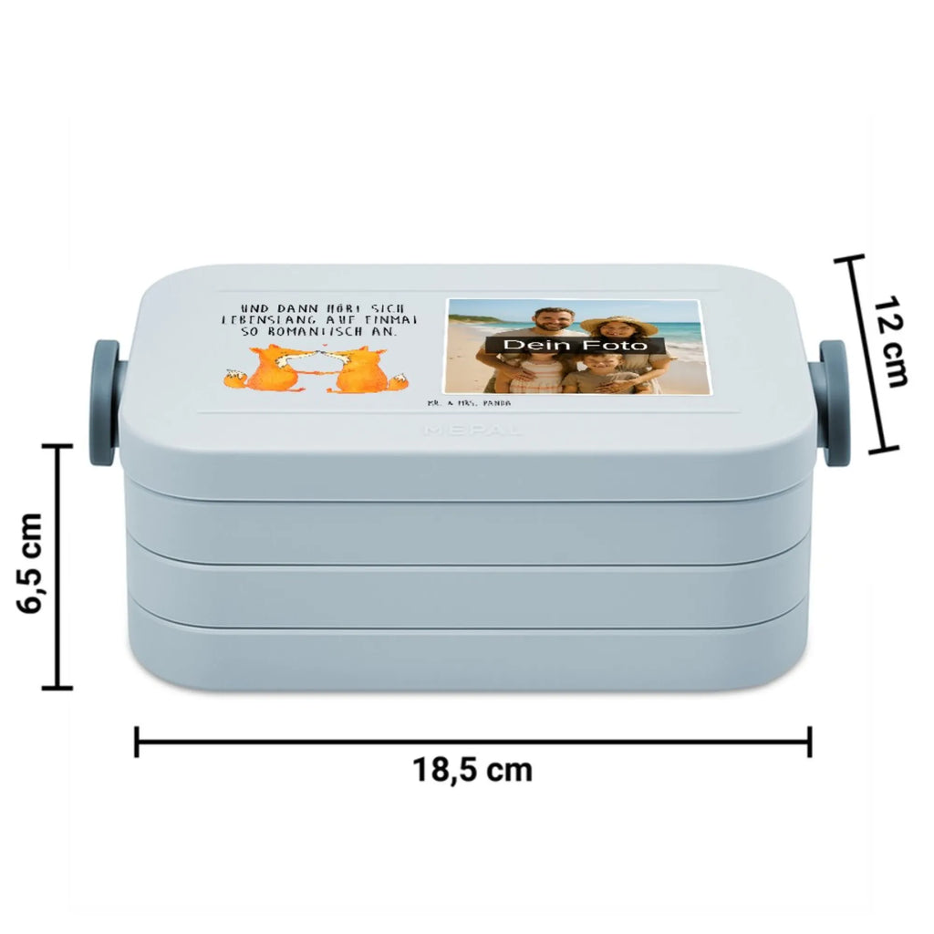 MEPAL Foto Bentobox Füchse Liebe Foto Lunchbox, Foto Brotdose, Foto Bentobox, Fuchs, Fox, Verlobte, Füchse, Ehe, Ehefrau, Ehemann, Freund, Partner, Paar, Freundin, Liebespaar, Liebe, Liebesbeweis
