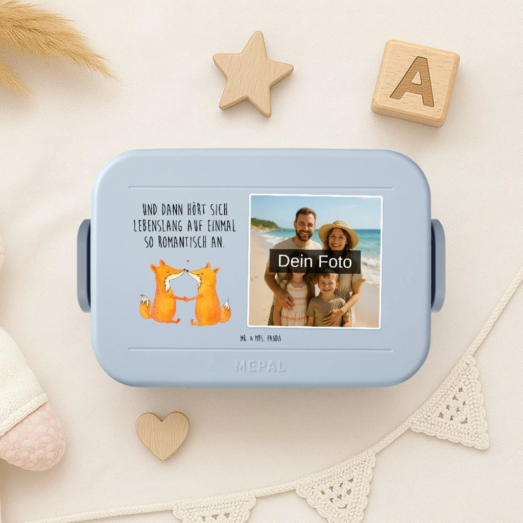 MEPAL Foto Bentobox Füchse Liebe Foto Lunchbox, Foto Brotdose, Foto Bentobox, Fuchs, Fox, Verlobte, Füchse, Ehe, Ehefrau, Ehemann, Freund, Partner, Paar, Freundin, Liebespaar, Liebe, Liebesbeweis