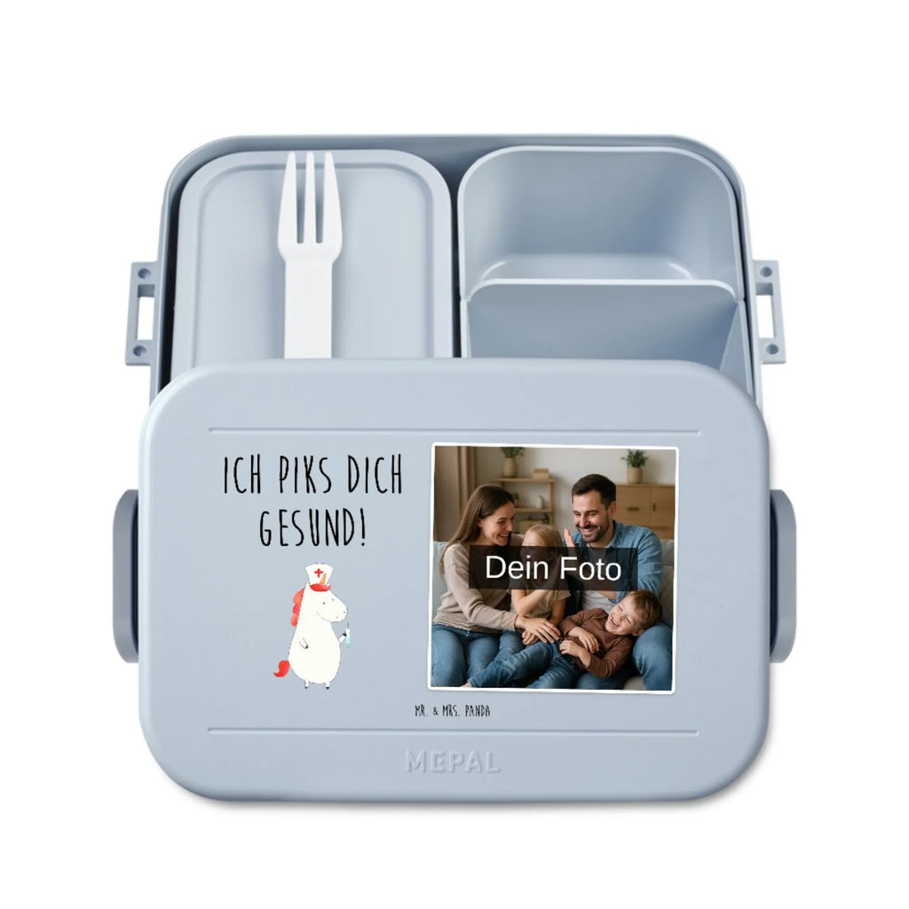 MEPAL Foto Bentobox Einhorn Krankenschwester Foto Brotdose, Foto Bentobox, Foto Lunchbox, Einhorn, Einhörner, Einhorn Deko, Unicorn, Krankenschwester Geschenk, Krankenpflegerin, Krankenschwester Dankeschön, Ärztin Geschenk, Krankenhaus, Krankenpfleger Geschenk