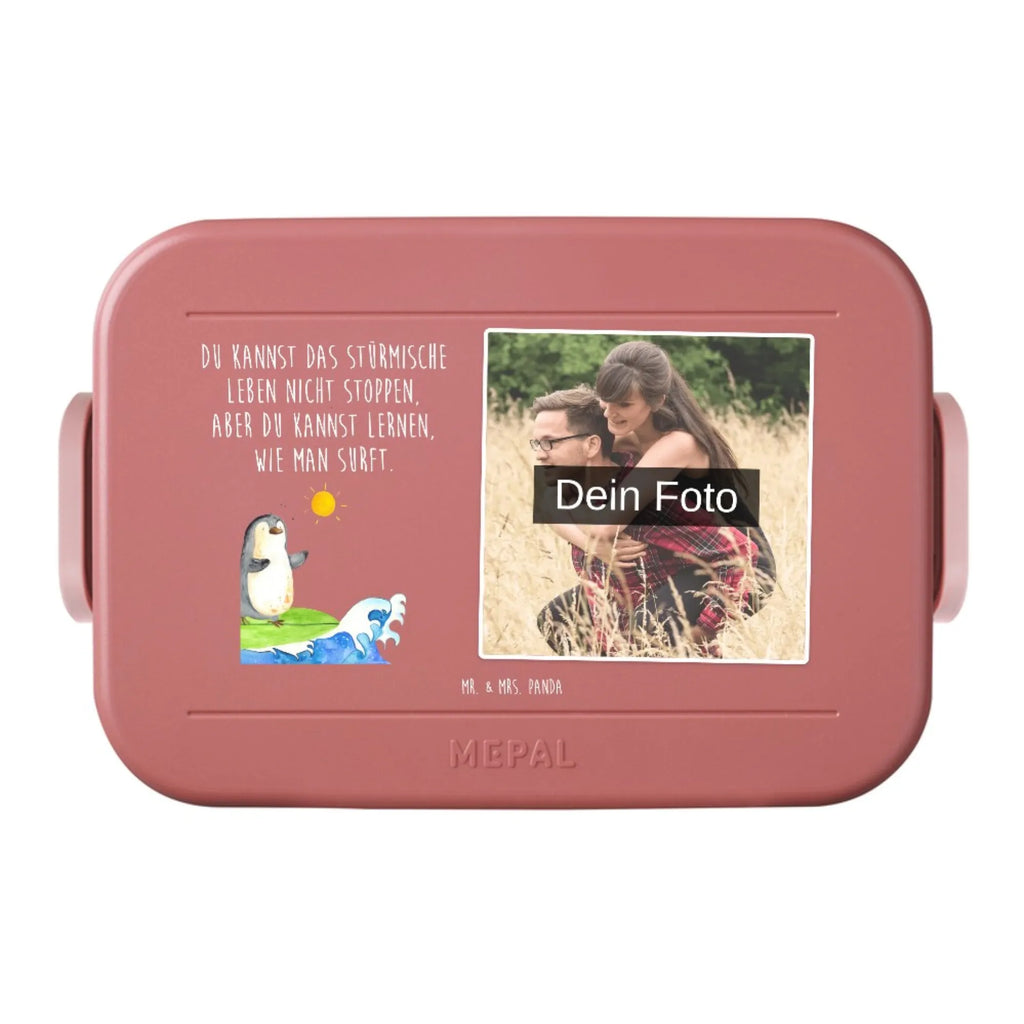 MEPAL Foto Bentobox Pinguin Surfer Foto Bentobox, Foto Brotdose, Foto Lunchbox, Pinguin, Wellen reiten, surfen, Hawaii, Pinguine, Wellen, Portugal, Urlaub, Surfer