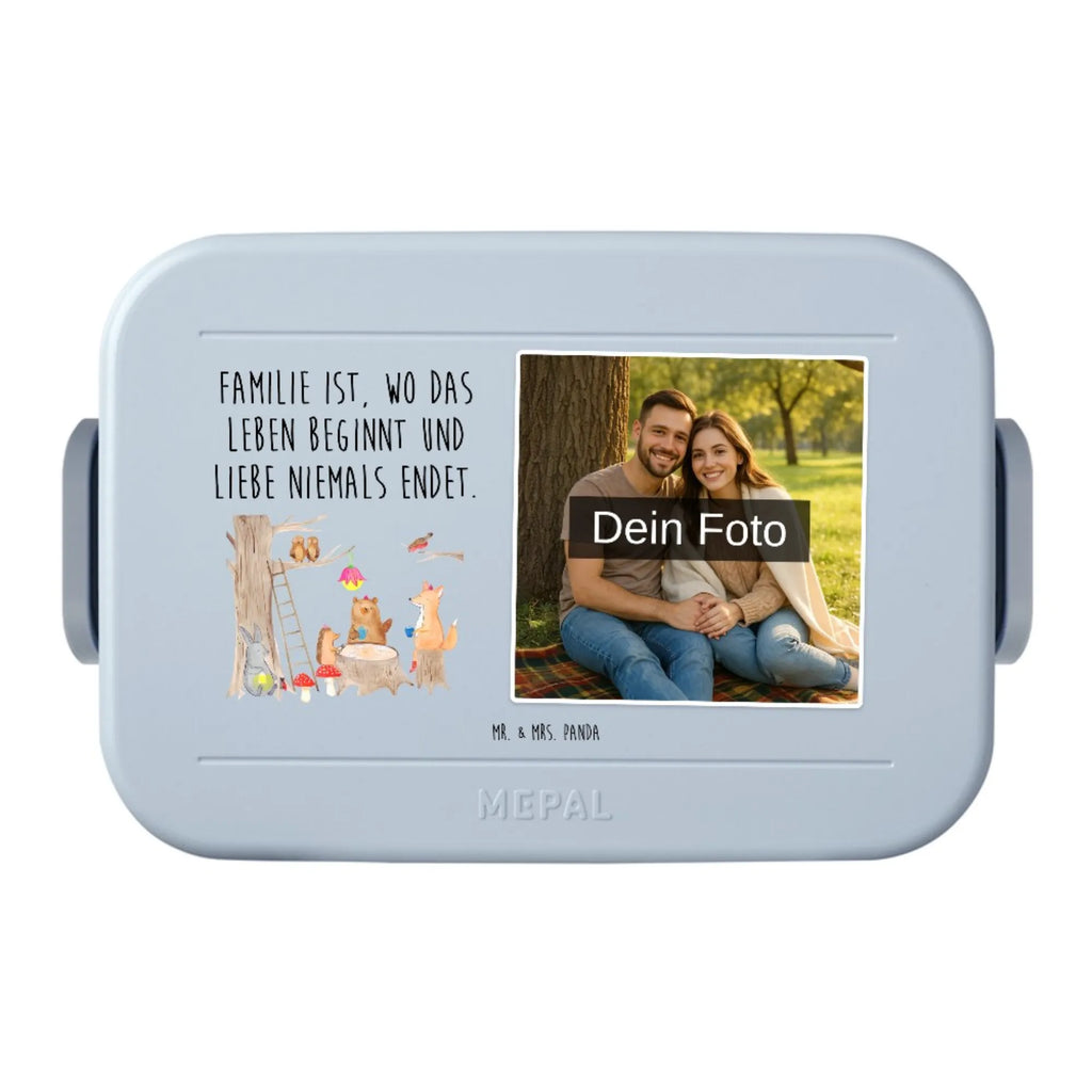 MEPAL Foto Bentobox Waldtiere Picknick Foto Brotdose, Foto Bentobox, Foto Lunchbox, Tiermotive, Gute Laune, lustige Sprüche, Tiere, Wald, Igel, Eichhörnchen, Fuchs, Waldtiere, Maus, Picknick, Hase