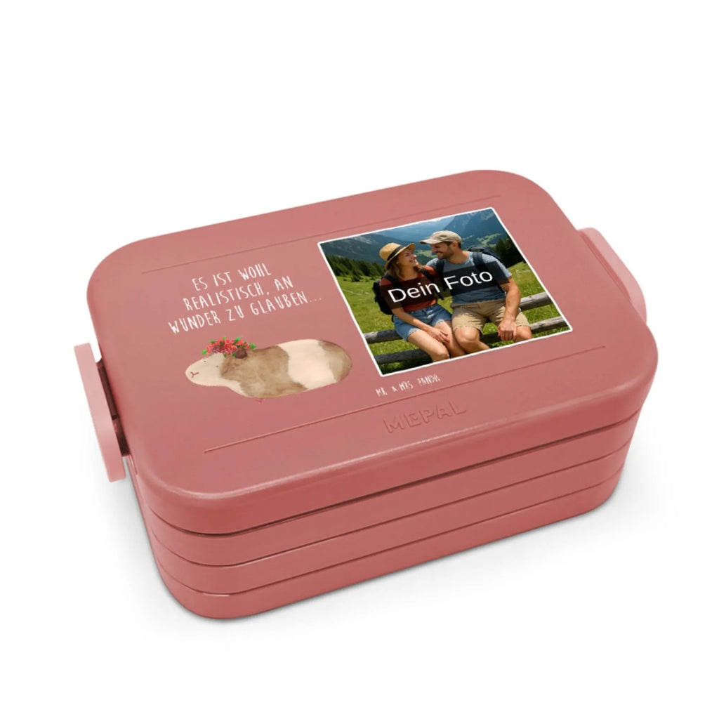 MEPAL Foto Bentobox Meerschweinchen Weisheit Foto Lunchbox, Foto Brotdose, Foto Bentobox, Tiermotive, Gute Laune, lustige Sprüche, Tiere, Wunder, Spruch, Meerschweinchen, Realität, Motivation, Wunderland, Meeries, Weisheit, Blumenkind, Meerie