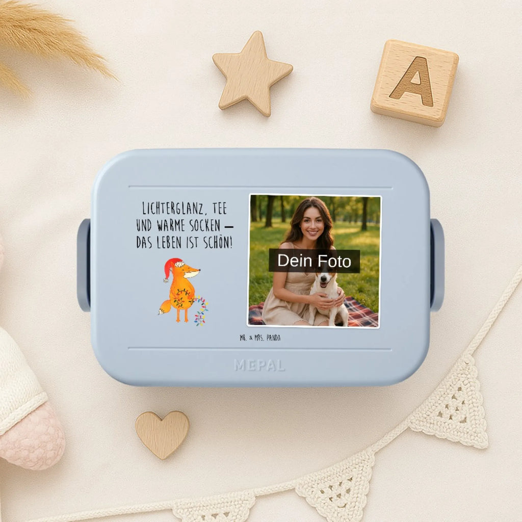 MEPAL Foto Bentobox Fuchs Weihnachten Foto Brotdose, Foto Bentobox, Foto Lunchbox, Winter, Weihnachten, Weihnachtsdeko, Nikolaus, Advent, Heiligabend, Wintermotiv, Weihnachtsmann, Füchse, Geschenk Weihnachten, Spruch schön, Weihnachtszeit, Fuchs