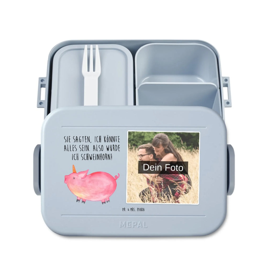 MEPAL Foto Bentobox Einhorn Schwein Foto Bentobox, Foto Lunchbox, Foto Brotdose, Einhorn, Einhörner, Einhorn Deko, Unicorn, Pig, funny, Schweinhorn, Spruch, Schwein, englisch, witzig. lustig, Spaß, english, Party, Bauer, geschenk, Piggy