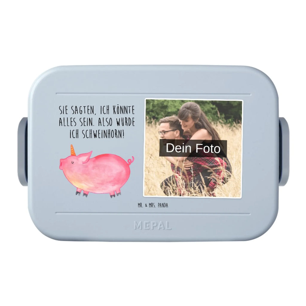 MEPAL Foto Bentobox Einhorn Schwein Foto Bentobox, Foto Lunchbox, Foto Brotdose, Einhorn, Einhörner, Einhorn Deko, Unicorn, Pig, funny, Schweinhorn, Spruch, Schwein, englisch, witzig. lustig, Spaß, english, Party, Bauer, geschenk, Piggy