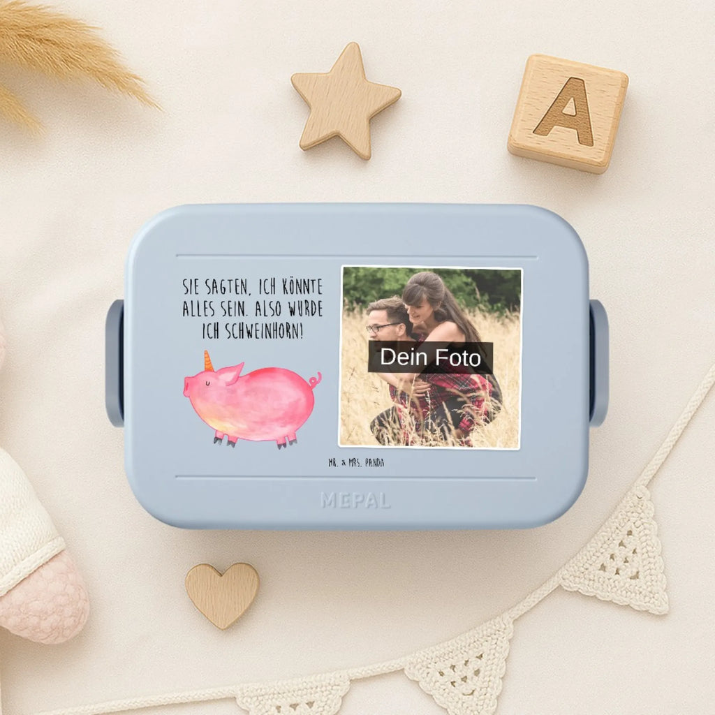 MEPAL Foto Bentobox Einhorn Schwein Foto Bentobox, Foto Lunchbox, Foto Brotdose, Einhorn, Einhörner, Einhorn Deko, Unicorn, Pig, funny, Schweinhorn, Spruch, Schwein, englisch, witzig. lustig, Spaß, english, Party, Bauer, geschenk, Piggy