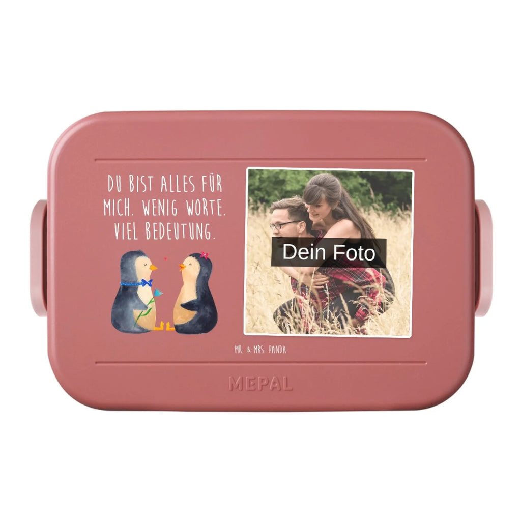 MEPAL Foto Bentobox Pinguin Pärchen Foto Lunchbox, Foto Bentobox, Foto Brotdose, Pinguin, Hochzeitstag, Liebe, große Liebe, Liebespaar, Pinguine, Liebesbeweis, Verlobung, Hochzeitsgeschenk, Liebesgeschenk, Traumpaar, Jahrestag, Hochzeit