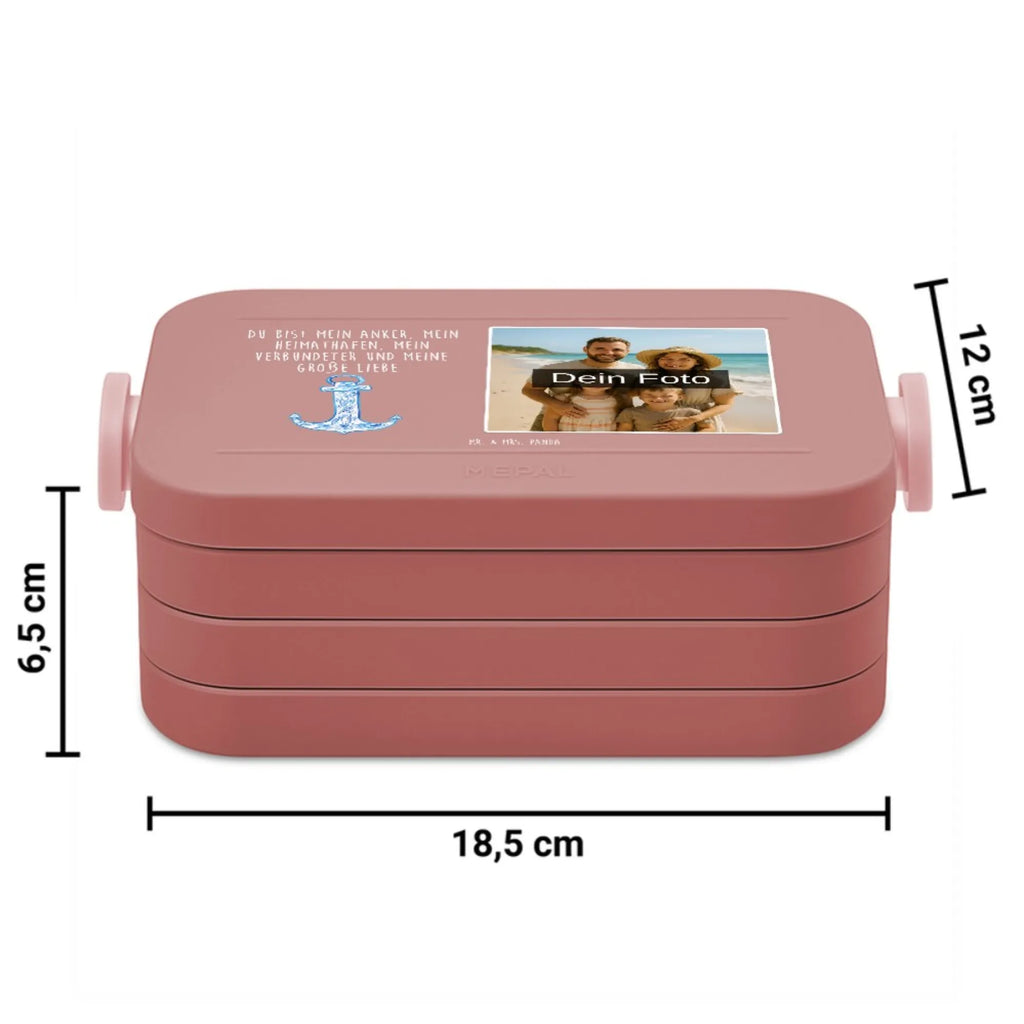 MEPAL Foto Bentobox Anker Blau Foto Brotdose, Foto Bentobox, Foto Lunchbox, Tiermotive, Gute Laune, lustige Sprüche, Tiere