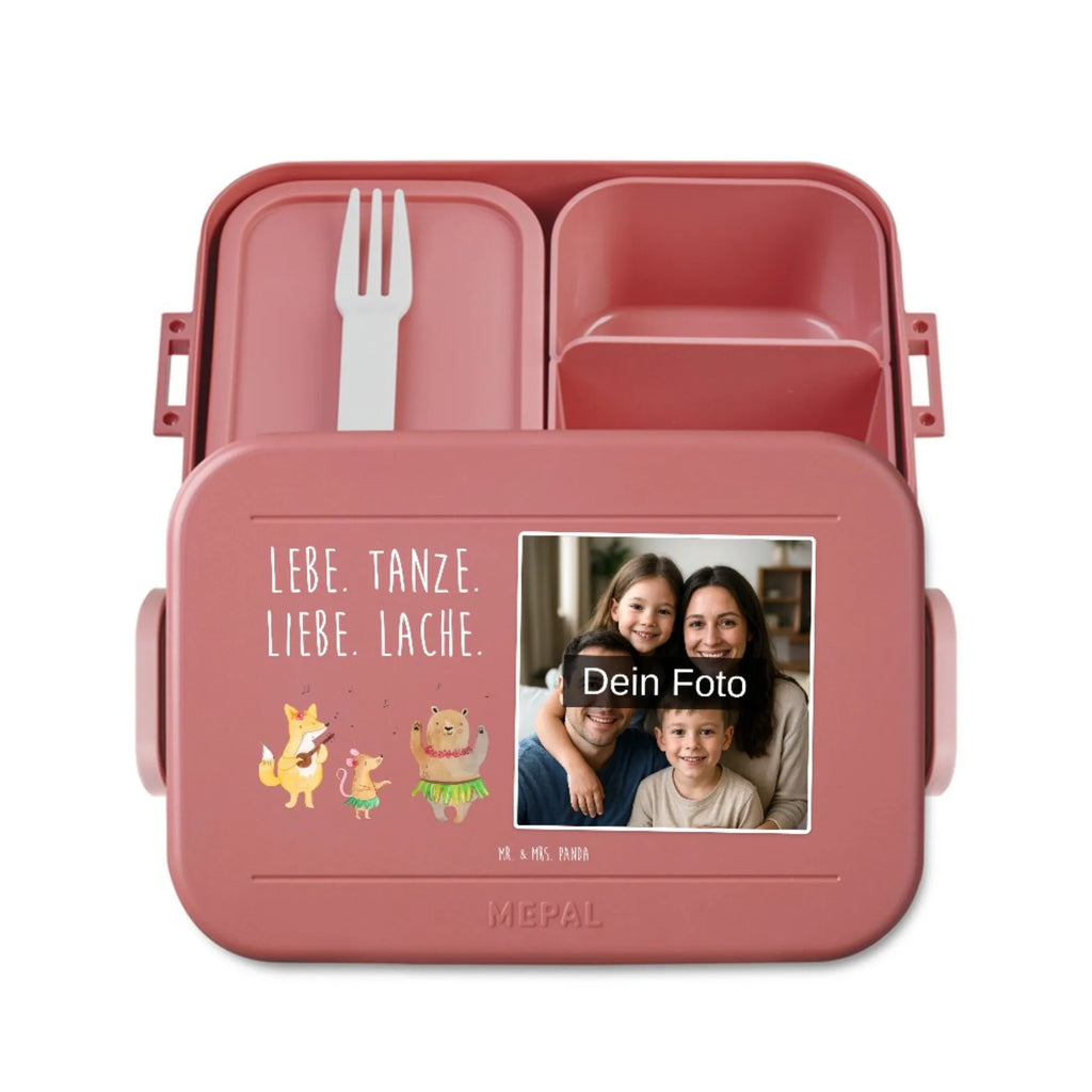 MEPAL Foto Bentobox Waldtiere Aloha Foto Lunchbox, Foto Bentobox, Foto Brotdose, Tiermotive, Gute Laune, lustige Sprüche, Tiere, Wald, Tanzen, Aloha, Igel, Lachen, Musik, Hase, Bär, Waldtiere, Leben