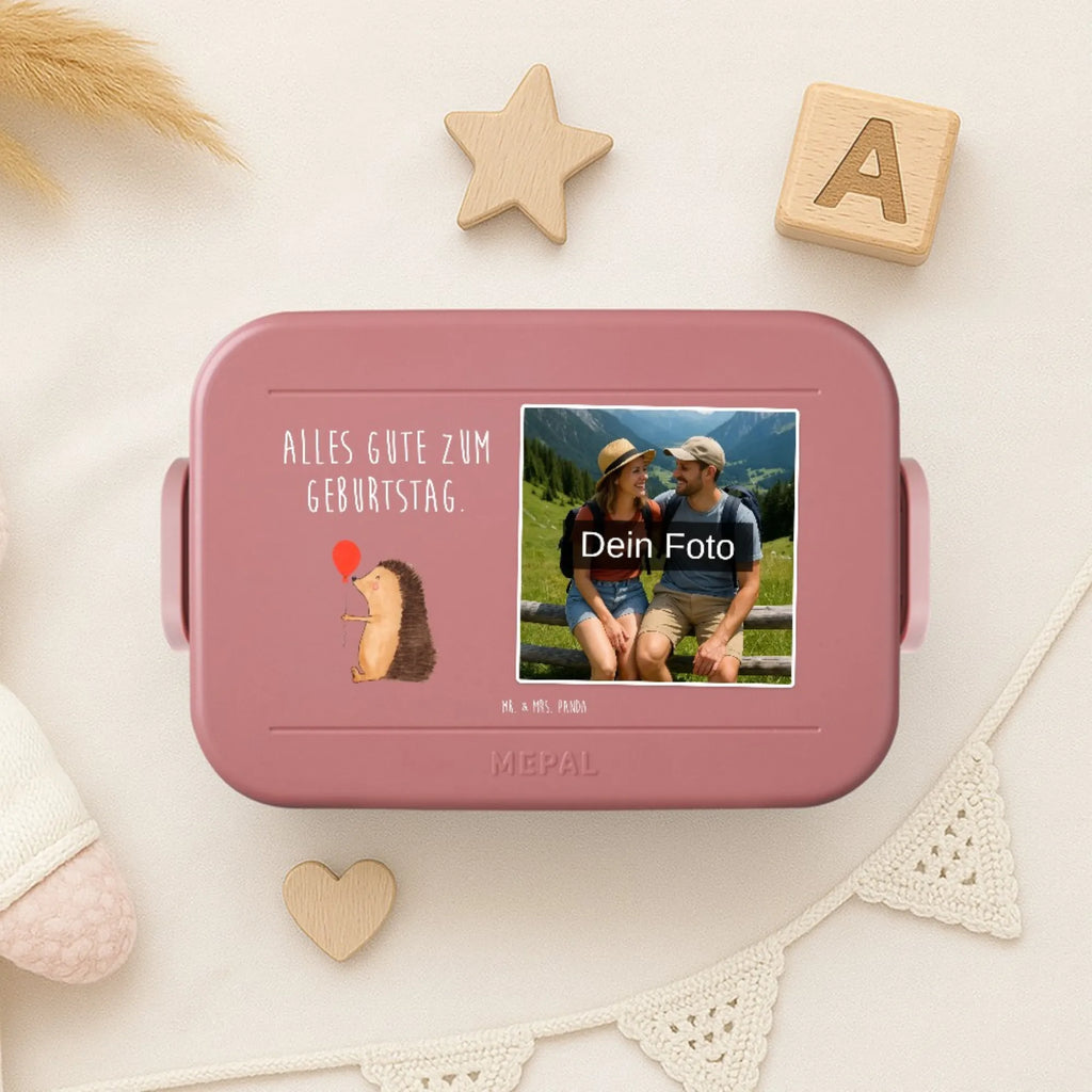 MEPAL Foto Bentobox Igel Luftballon Foto Bentobox, Foto Brotdose, Foto Lunchbox, Tiermotive, Gute Laune, lustige Sprüche, Tiere, Ballon, Geburtstag, Herzlichen Glückwunsch, Happy Birthday, Igel, Geburtstagskind, Glückwunsch