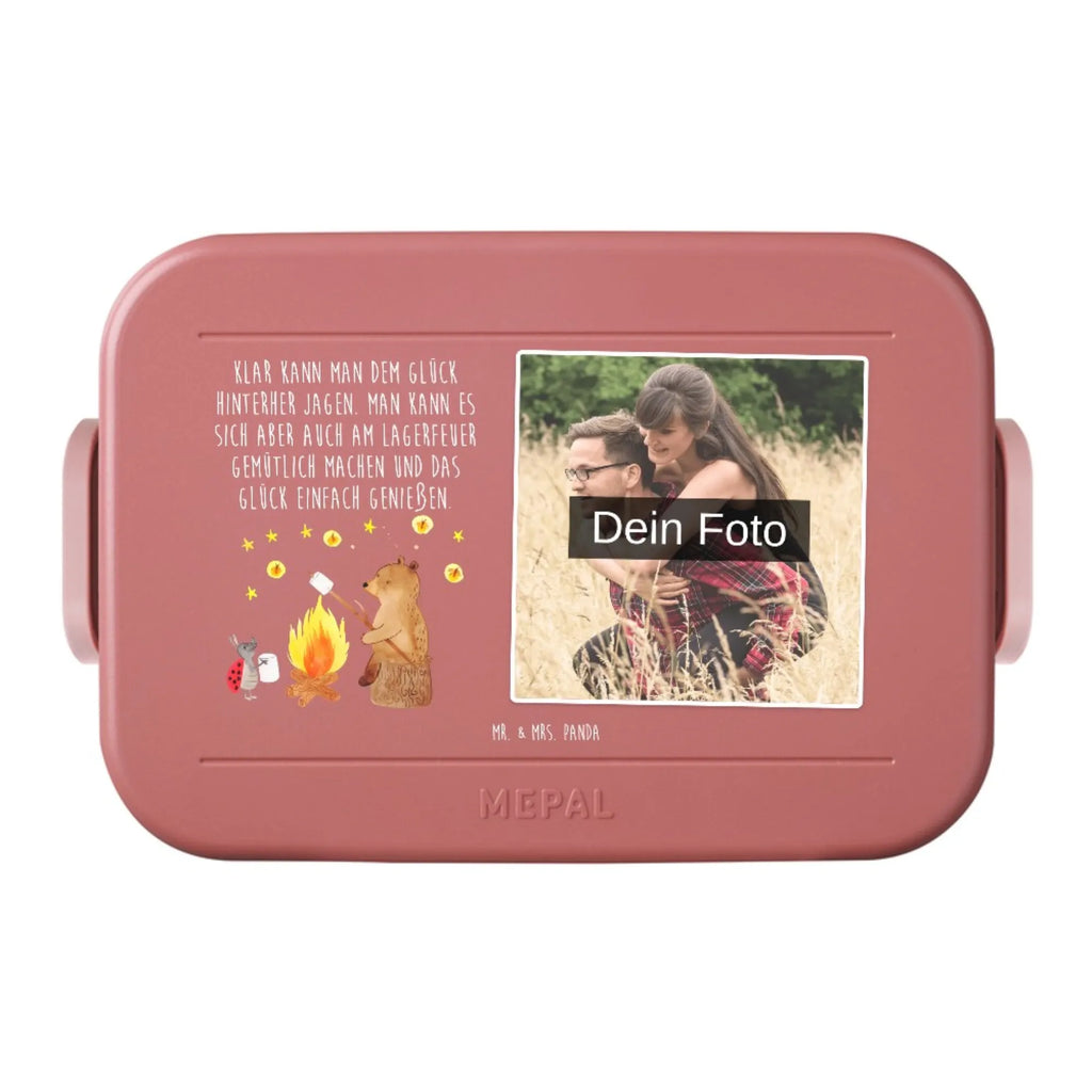 MEPAL Foto Bentobox Bär & Marienkäfer Lagerfeuer Foto Lunchbox, Foto Brotdose, Foto Bentobox, Bär, Teddy, Teddybär, Lagerfeuer