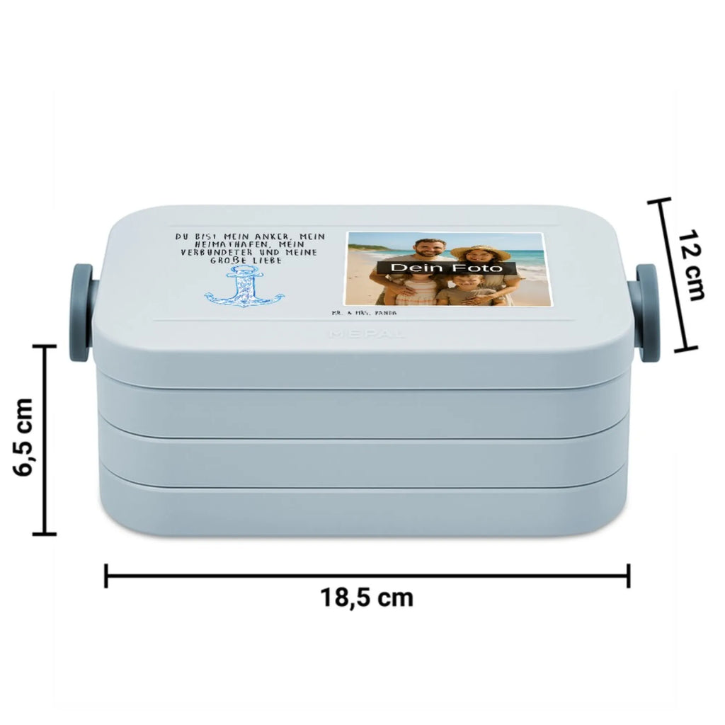 MEPAL Foto Bentobox Anker Blau Foto Brotdose, Foto Bentobox, Foto Lunchbox, Tiermotive, Gute Laune, lustige Sprüche, Tiere