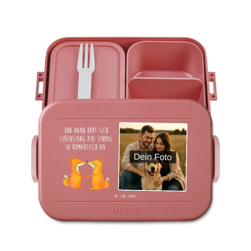MEPAL Foto Bentobox Füchse Liebe Foto Lunchbox, Foto Brotdose, Foto Bentobox, Fuchs, Fox, Verlobte, Füchse, Ehe, Ehefrau, Ehemann, Freund, Partner, Paar, Freundin, Liebespaar, Liebe, Liebesbeweis