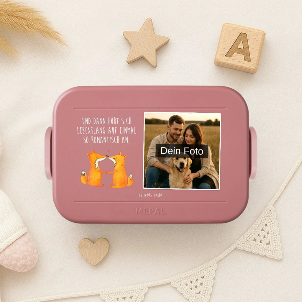 MEPAL Foto Bentobox Füchse Liebe Foto Lunchbox, Foto Brotdose, Foto Bentobox, Fuchs, Fox, Verlobte, Füchse, Ehe, Ehefrau, Ehemann, Freund, Partner, Paar, Freundin, Liebespaar, Liebe, Liebesbeweis