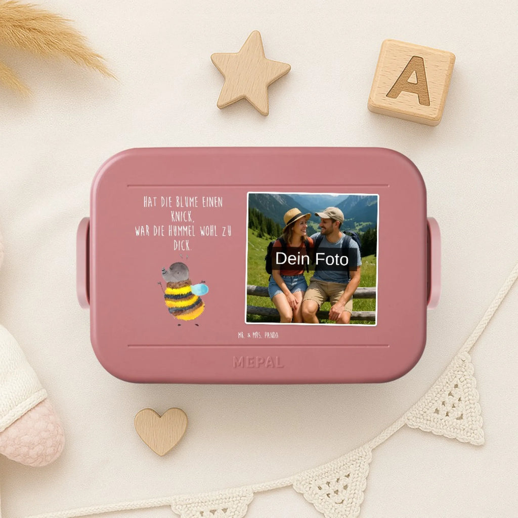 MEPAL Foto Bentobox Hummel flauschig Foto Bentobox, Foto Brotdose, Foto Lunchbox, Tiermotive, Gute Laune, lustige Sprüche, Tiere, Blume, Hummel, Flauschig, Natur, Biene