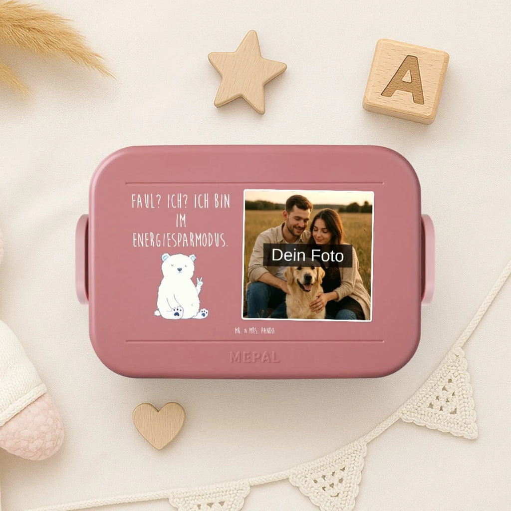 MEPAL Foto Bentobox Eisbär Faul Foto Brotdose, Foto Lunchbox, Foto Bentobox, Bär, Teddy, Teddybär, Nordpol, Arbeit, Büro, Entspannen, Homeoffice, Relaxen, Bürojob, Eisbär, Arbeitsplatz, Faul