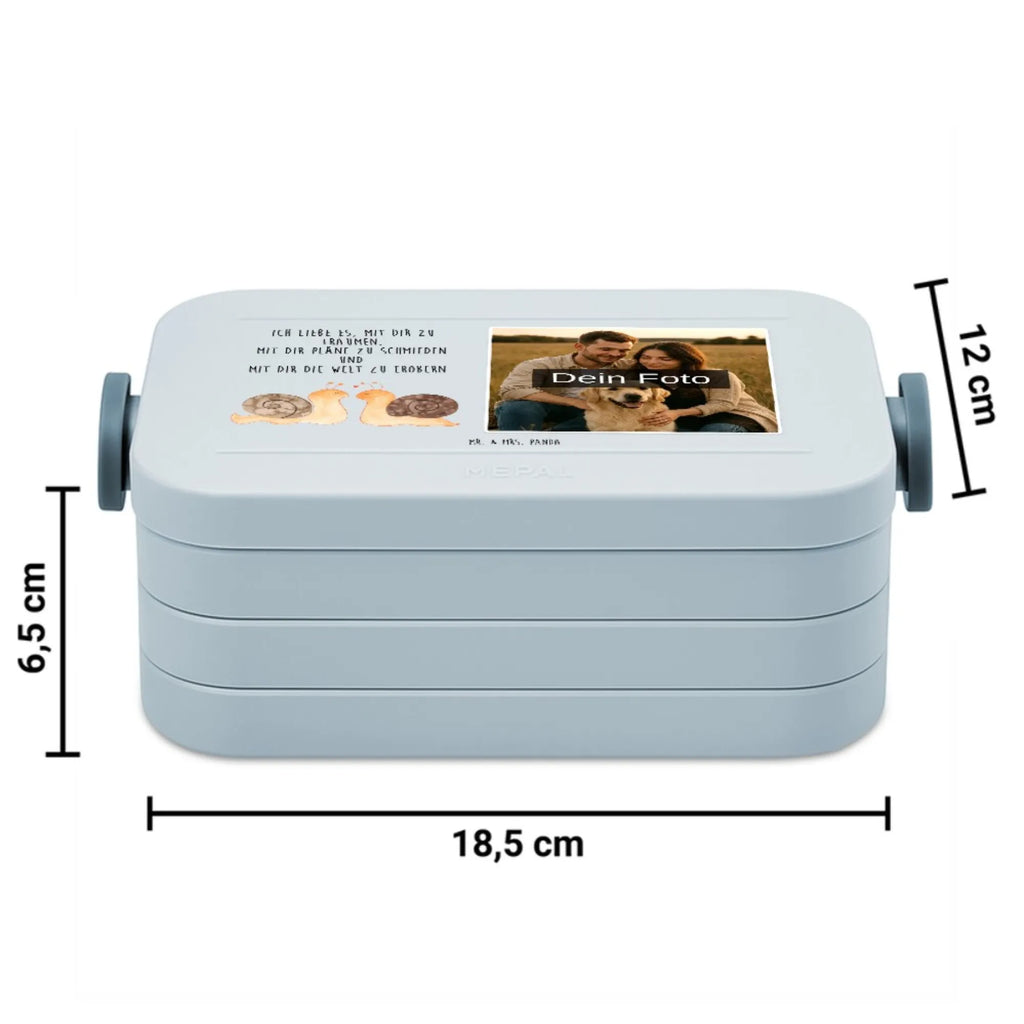 MEPAL Foto Bentobox Schnecken Liebe Foto Bentobox, Foto Brotdose, Foto Lunchbox, Liebe, Partner, Freund, Freundin, Ehemann, Ehefrau, Heiraten, Verlobung, Heiratsantrag, Liebesgeschenk, Jahrestag, Hocheitstag
