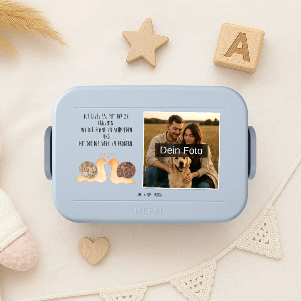 MEPAL Foto Bentobox Schnecken Liebe Foto Bentobox, Foto Brotdose, Foto Lunchbox, Liebe, Partner, Freund, Freundin, Ehemann, Ehefrau, Heiraten, Verlobung, Heiratsantrag, Liebesgeschenk, Jahrestag, Hocheitstag