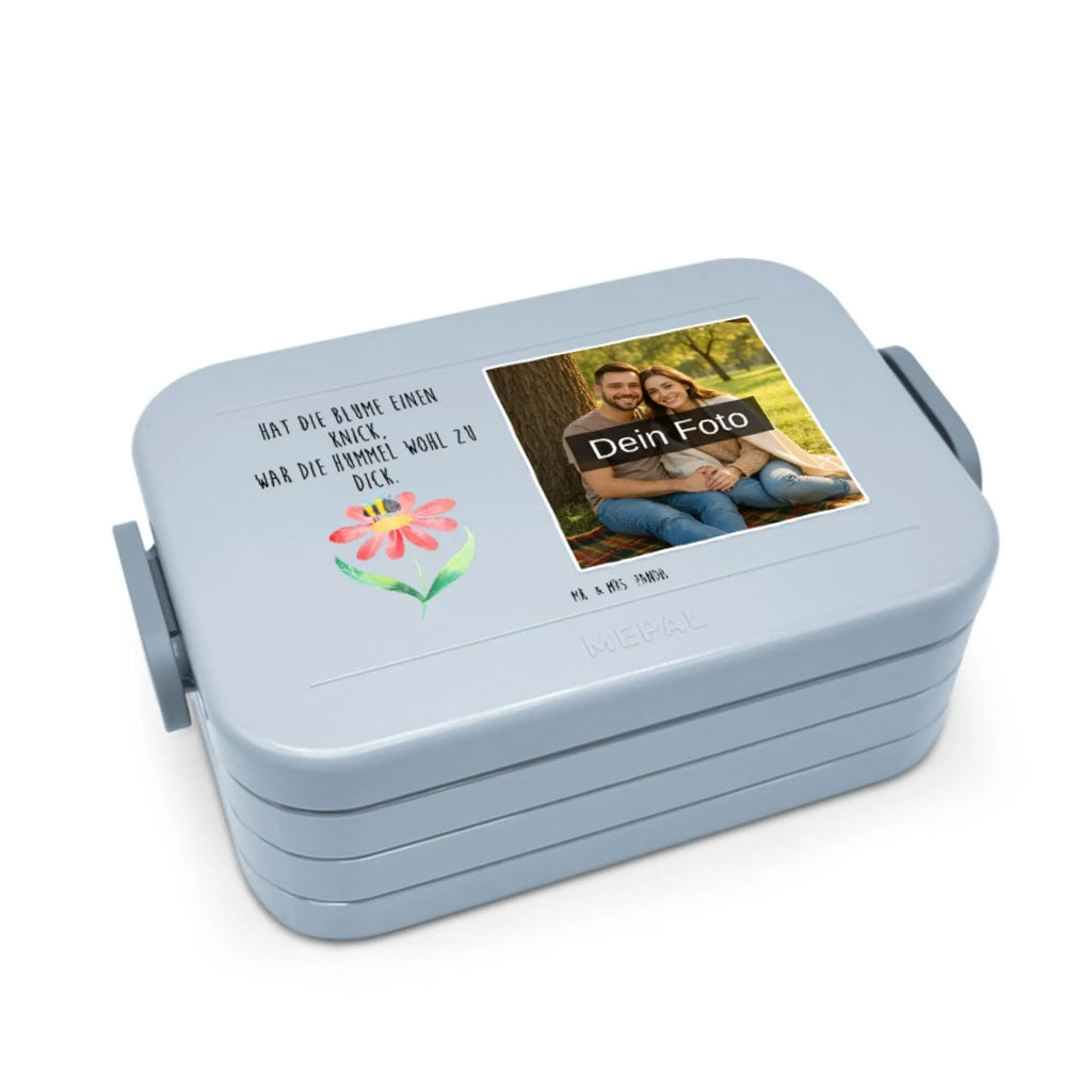 MEPAL Foto Bentobox Hummel Blume Foto Brotdose, Foto Bentobox, Foto Lunchbox, Tiermotive, Gute Laune, lustige Sprüche, Tiere, Natur, Biene, Wespe, Feld, Hummeln, Hummel, Blume, Flauschig