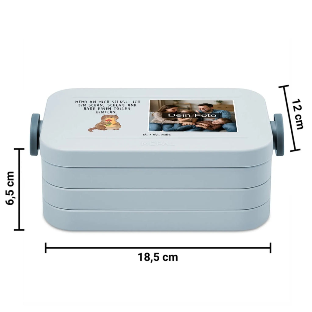 MEPAL Foto Bentobox Otter Blumenstrauß Foto Bentobox, Foto Brotdose, Foto Lunchbox, Otter, Fischotter, Seeotter, Otter Seeotter See Otter