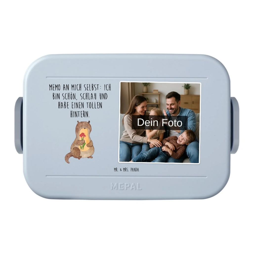 MEPAL Foto Bentobox Otter Blumenstrauß Foto Bentobox, Foto Brotdose, Foto Lunchbox, Otter, Fischotter, Seeotter, Otter Seeotter See Otter