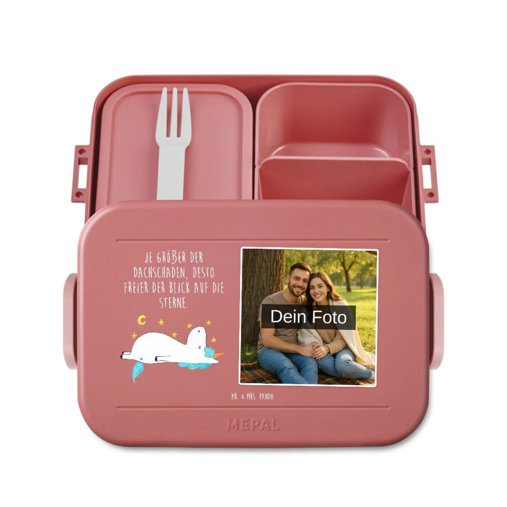 MEPAL Foto Bentobox Einhorn Sternenhimmel Foto Brotdose, Foto Lunchbox, Foto Bentobox, Einhorn, Einhörner, Einhorn Deko, Unicorn, Verrückt, Dachschaden, Sternenhimmel, Sterne
