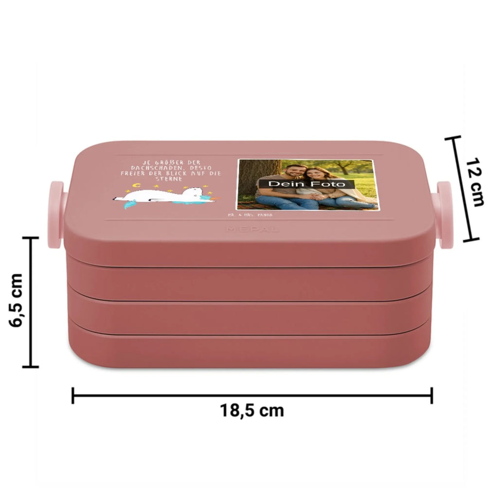 MEPAL Foto Bentobox Einhorn Sternenhimmel Foto Brotdose, Foto Lunchbox, Foto Bentobox, Einhorn, Einhörner, Einhorn Deko, Unicorn, Verrückt, Dachschaden, Sternenhimmel, Sterne