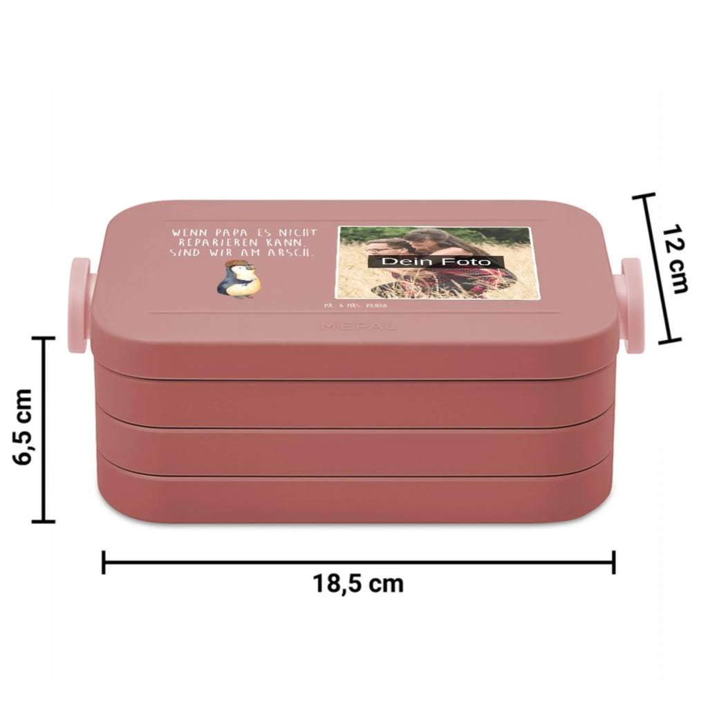 MEPAL Foto Bentobox Wenn Papa es nicht reparieren kann, sind wir am Arsch Foto Brotdose, Foto Lunchbox, Foto Bentobox, Familie, Vatertag, Muttertag, Bruder, Schwester, Mama, Papa, Oma, Opa, Vater, Bester Papa der Welt, Geschenk Papa