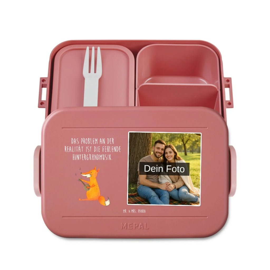 MEPAL Foto Bentobox Fuchs Gitarre Foto Bentobox, Foto Lunchbox, Foto Brotdose, Fuchs, Musik Spruch, Geschenk Musiker, Füchse, Sänger, Sängerin, Musikerin, Gitarre