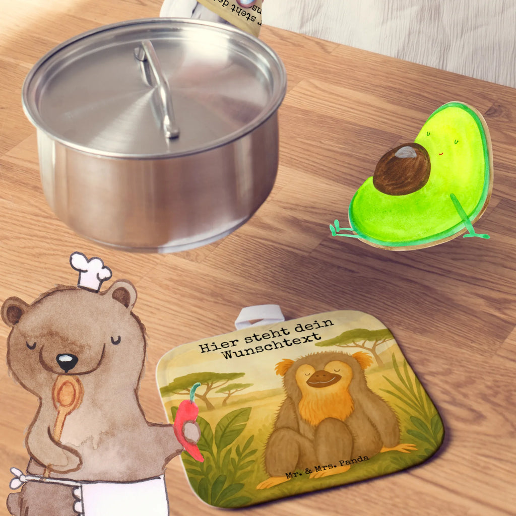 Personalisierte Topflappen Affe Design Topflappen Set personalisiert, Personalisierte Topfuntersetzer, Namensaufdruck, Topflappen mit Namen, Personalisierter Ofenhandschuh, Topflappen personalisiert, Afrika, Wildtiere, Liebe, Motivation, Äffchen, Affen, Selbstachtung, Selbstbewusstsein, Respekt, Selbstliebe, Selfcare, Affe