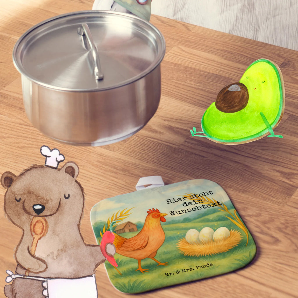 Personalisierte Topflappen Huhn Stolz Design Personalisierter Ofenhandschuh, Personalisierte Topfuntersetzer, Namensaufdruck, Topflappen mit Namen, Topflappen Set personalisiert, Topflappen personalisiert, Bauernhof, Hoftiere, Landwirt, Landwirtin, Hühner, Hof, Motivation, Magie, Eier, Geburt, Spruch, Hahn, Schwangerschaft, Henne, Landleben