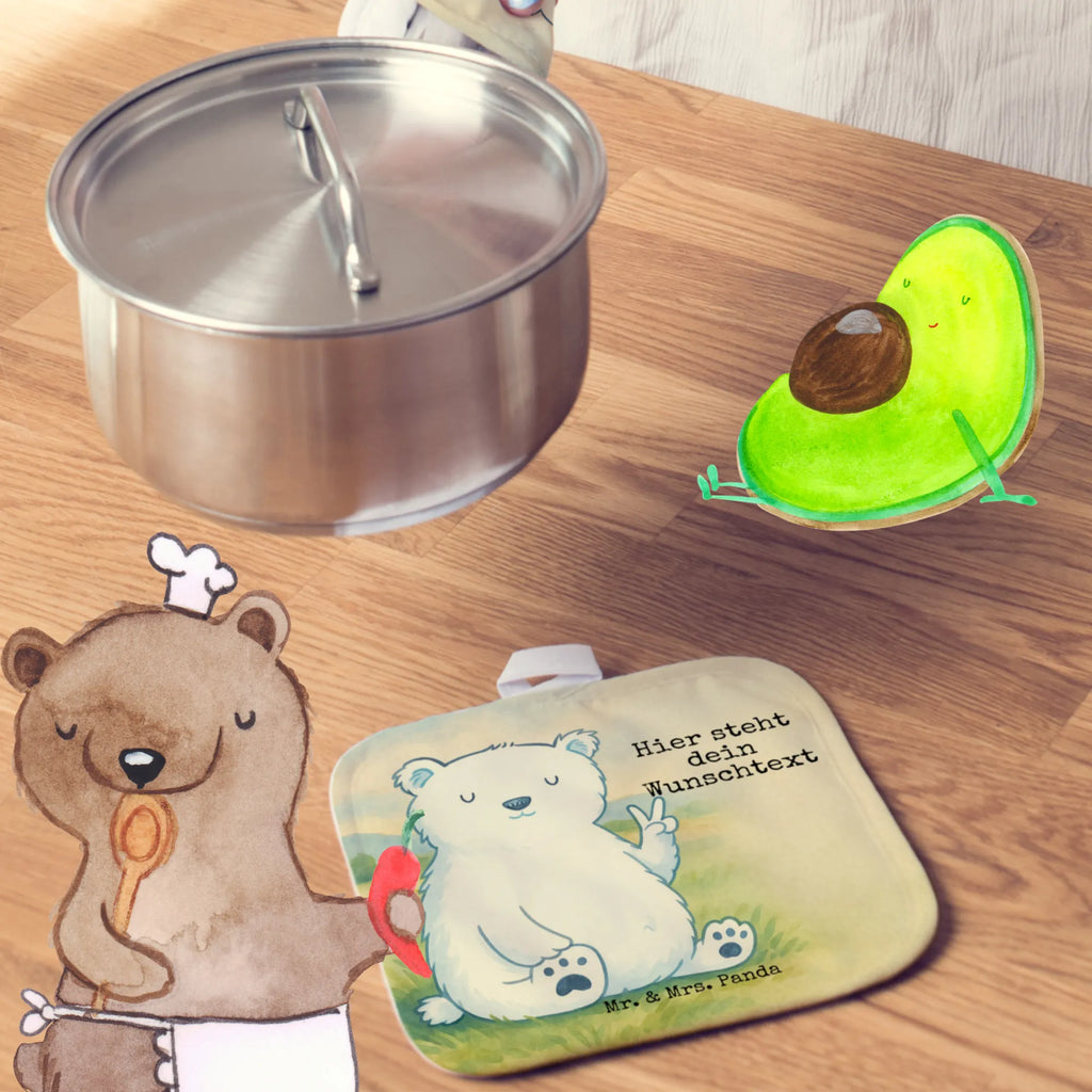 Personalisierte Topflappen Eisbär Faul Design Topflappen personalisiert, Topflappen Set personalisiert, Namensaufdruck, Personalisierter Ofenhandschuh, Topflappen mit Namen, Personalisierte Topfuntersetzer, Bär, Teddy, Teddybär, Arbeitsplatz, Bürojob, Eisbär, Nordpol, Entspannen, Homeoffice, Büro, Relaxen, Arbeit, Faul