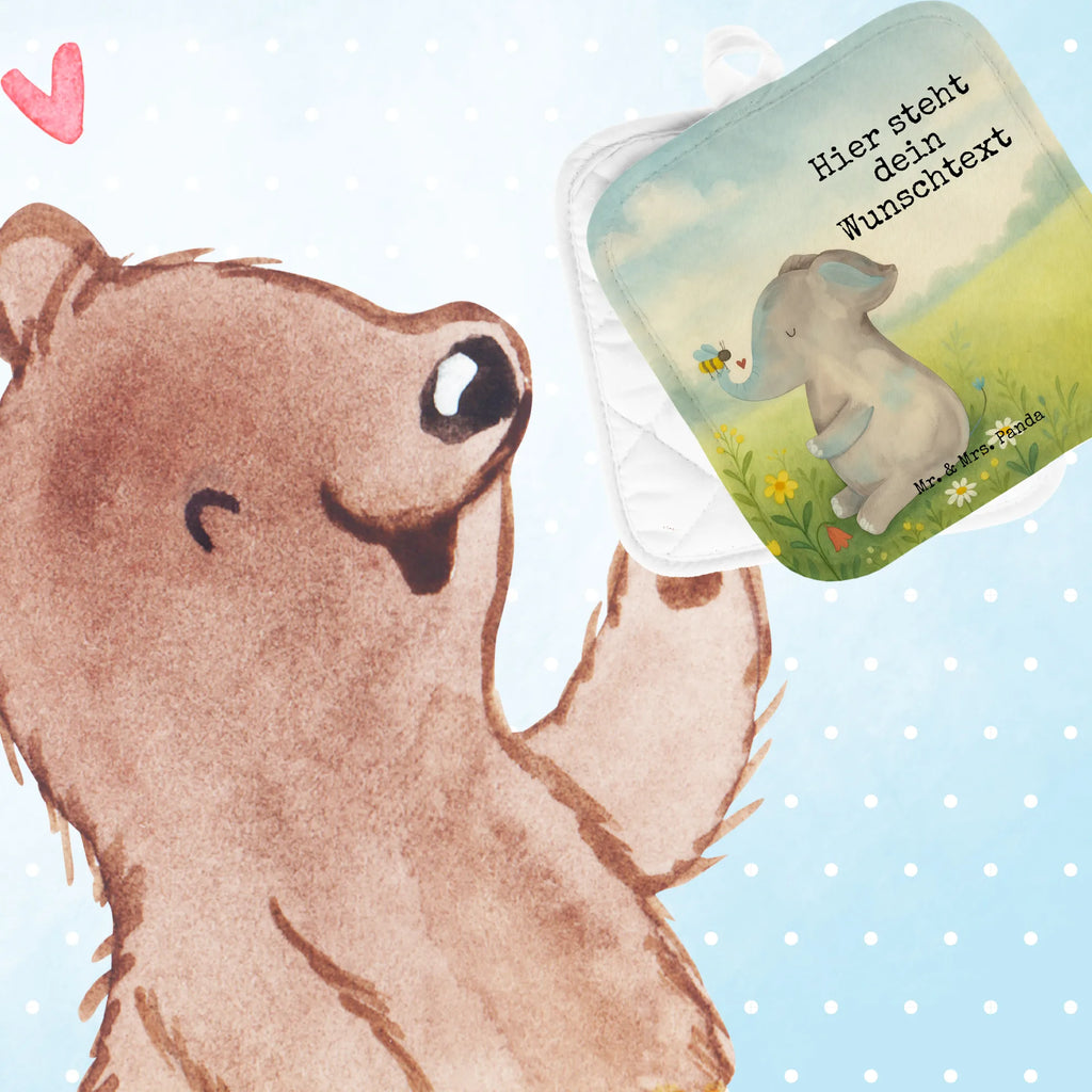 Personalisierte Topflappen Elefant Biene Design Personalisierter Ofenhandschuh, Topflappen mit Namen, Topflappen Set personalisiert, Personalisierte Topfuntersetzer, Topflappen personalisiert, Namensaufdruck, Tiermotive, Gute Laune, lustige Sprüche, Tiere, Hochzeitsgeschenk, Jahrestag, Liebesbeweis, Liebe, Liebesspruch, Liebesgeschenk, Biene, Elefant, Heiratsantrag