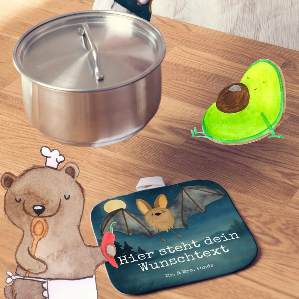 Personalisierte Topflappen Fledermaus Flügel Design Topflappen mit Namen, Personalisierter Ofenhandschuh, Topflappen personalisiert, Personalisierte Topfuntersetzer, Topflappen Set personalisiert, Namensaufdruck, Tiermotive, Gute Laune, lustige Sprüche, Tiere