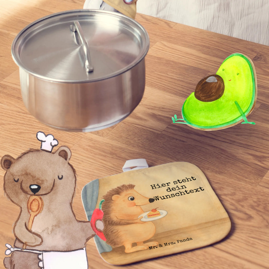 Personalisierte Topflappen Igel Kuchenstück Design Topflappen mit Namen, Personalisierter Ofenhandschuh, Personalisierte Topfuntersetzer, Namensaufdruck, Topflappen personalisiert, Topflappen Set personalisiert, Tiermotive, Gute Laune, lustige Sprüche, Tiere, Torte, Einladung Party, Kuchen backen, Kuchen, Essen Spruch, Geburtstagskuchen, Igel, Backen Geschenk