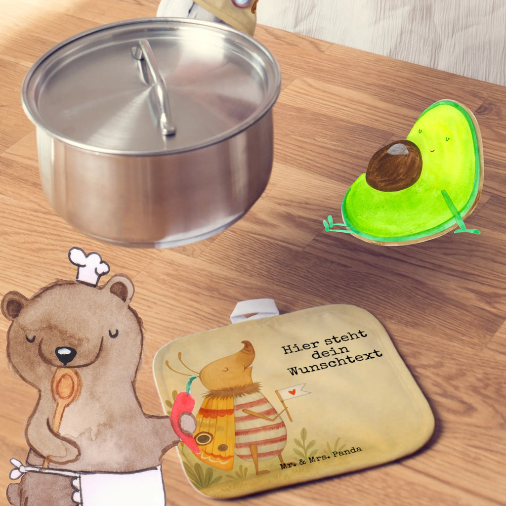 Personalisierte Topflappen Nachtfalter Fähnchen Design Namensaufdruck, Topflappen personalisiert, Personalisierter Ofenhandschuh, Personalisierte Topfuntersetzer, Topflappen mit Namen, Topflappen Set personalisiert, Tiermotive, Gute Laune, lustige Sprüche, Tiere, Was kostet die Welt, Küche Deko, Spruch lustig, Nachtfalter, Spruch witzig, Käfer, niedlich, süß