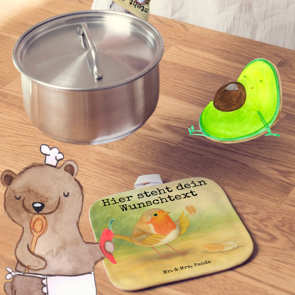 Personalisierte Topflappen Rotkehlchen Federn Design Namensaufdruck, Topflappen Set personalisiert, Personalisierte Topfuntersetzer, Personalisierter Ofenhandschuh, Topflappen mit Namen, Topflappen personalisiert, Tiermotive, Gute Laune, lustige Sprüche, Tiere, Spruch Mut, What if i fall, Motivationsbilder, Motivation Sprüche, fliegen, Spruch Motivation, Vogel, Rotkehlchen