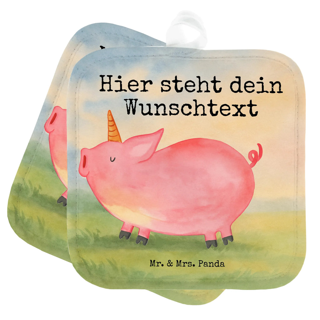Personalisierte Topflappen Einhorn Schwein Design Topflappen mit Namen, Personalisierter Ofenhandschuh, Namensaufdruck, Topflappen Set personalisiert, Personalisierte Topfuntersetzer, Topflappen personalisiert, Einhorn, Einhörner, Einhorn Deko, Unicorn, funny, Bauer, witzig. lustig, Party, englisch, Schwein, Piggy, geschenk, Schweinhorn, Pig, english, Spruch, Spaß