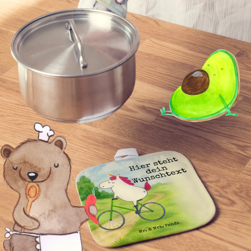 Personalisierte Topflappen Einhorn Radfahrer Design Personalisierter Ofenhandschuh, Personalisierte Topfuntersetzer, Namensaufdruck, Topflappen Set personalisiert, Topflappen personalisiert, Topflappen mit Namen, Einhorn, Einhörner, Einhorn Deko, Unicorn, Kummer, Konfetti, Luxusproblem, Radfahren, Bike, Rad, Radfahrer, Liebeskummer, Feenstaub